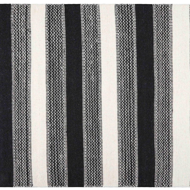 Dywan Kilim wełniany 160x230 Black & White – nowoczesny, trwały i stylowy