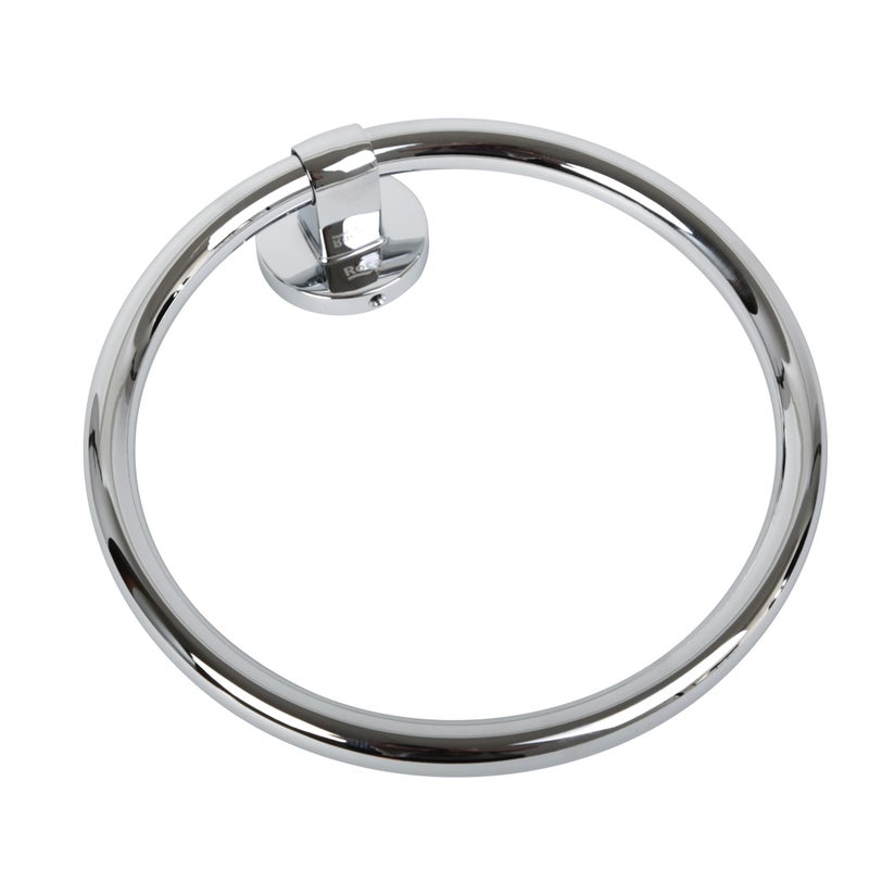 Okrągły wieszak na ręczniki Harmony chromowany, błyszczący 25x7,5 cm