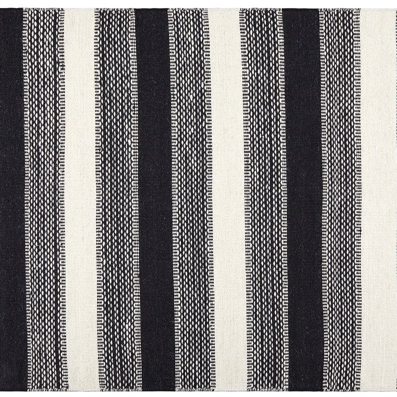 Dywan Kilim 120x180 cm z Wełny Biało/Czarny – Ręcznie Robiony, Styl Etniczny, Wysoka Trwałość
