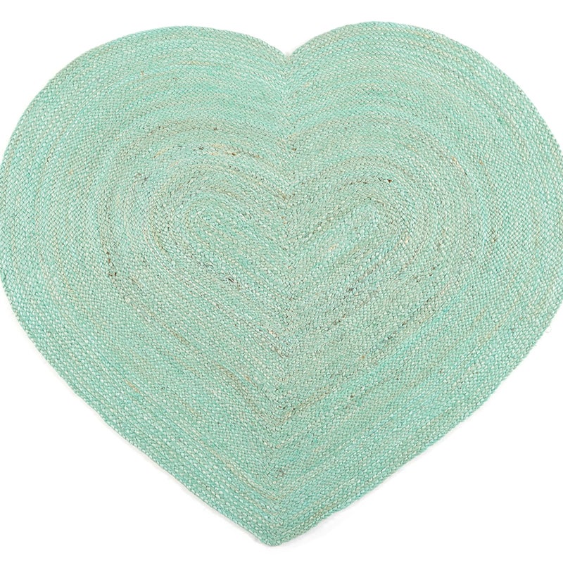 DYWAN JUTOWY AQUA HEART 45X55