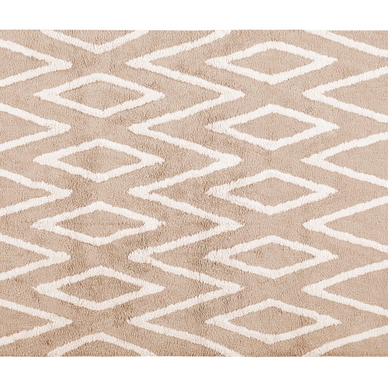 Dywan Batmath Zigzag Beige 120x170 cm – ręcznie wykonany, nowoczesny i dekoracyjny