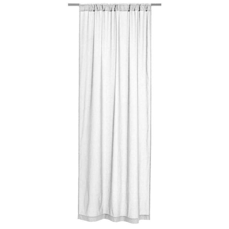 Zasłona Taylor INSPIRE, len i poliester, biała, 300x270 cm