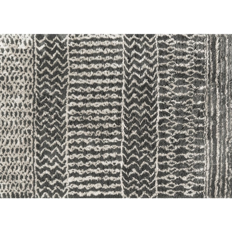 Dywan berberyjski Sahara 120X170 cm – Szaro-biały, ręcznie robiony