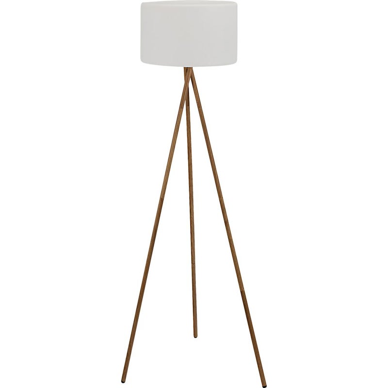 Bezprzewodowa zewnętrzna lampa podłogowa TAMBOURY WOOD RGB H150cm