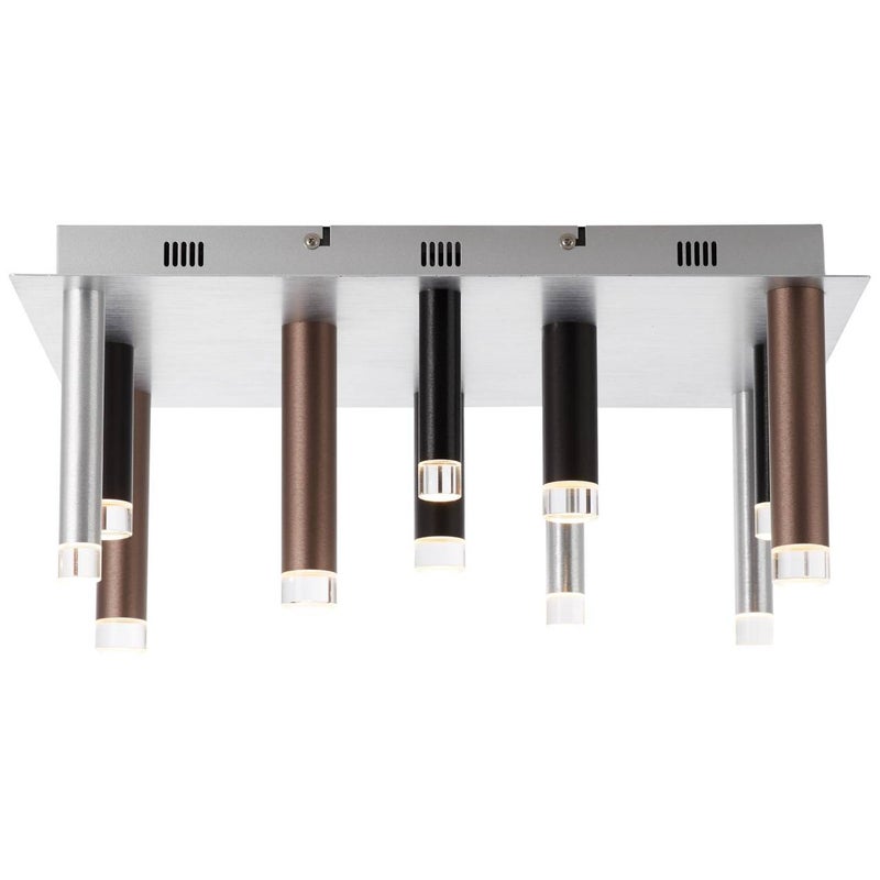 Brilliant Woodrow lampa sufitowa 50cm, metal/bambus, 1x A60, E27, 60W