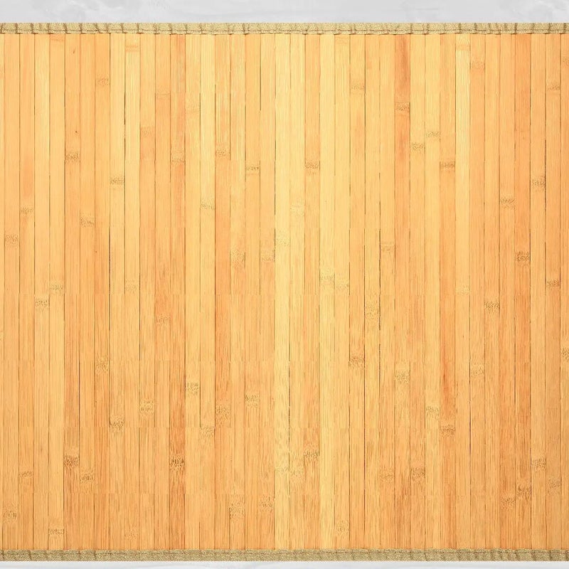 Dywan bambusowy tkany na płasko z antypoślizgową podstawą Dubai gładki naturalny 80x150cm