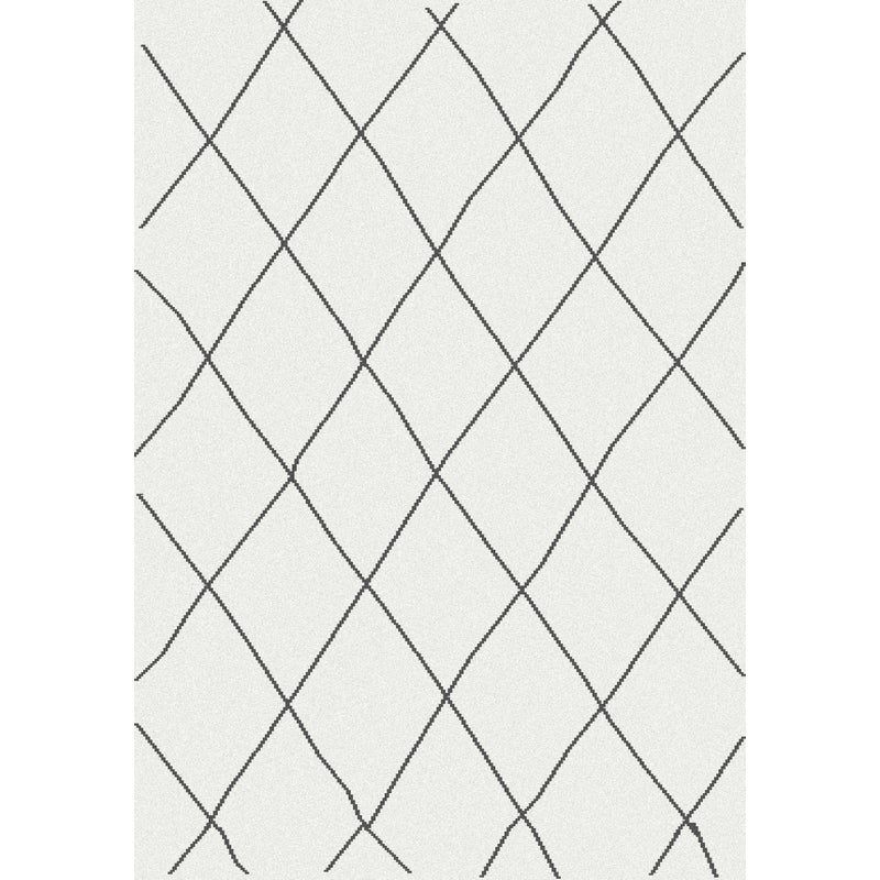 Dywan poliestrowy z długim włosiem Blizz Berber gładki szary, nadający się do prania w pralce, 60x110cm