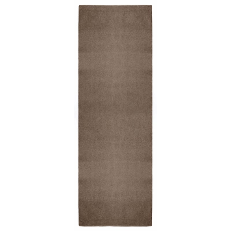 Dywan do korytarza z poliamidu Toulouse brąz taupe 67x250cm