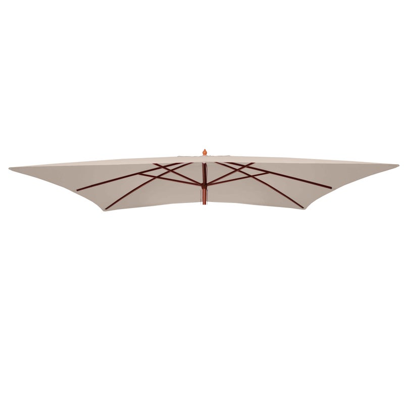 Wymienny pokrowiec na parasol Florida 3x4m, wymienny pokrowiec na parasol, poliester ~ kremowy