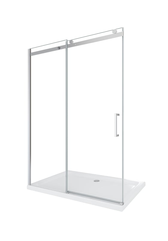 Drzwi prysznicowe z szkła 8 mm do montażu między ścianami (wnęka), wysokość 190 cm, instalacja odwracalna, 200 (regulowany 198-200,5)