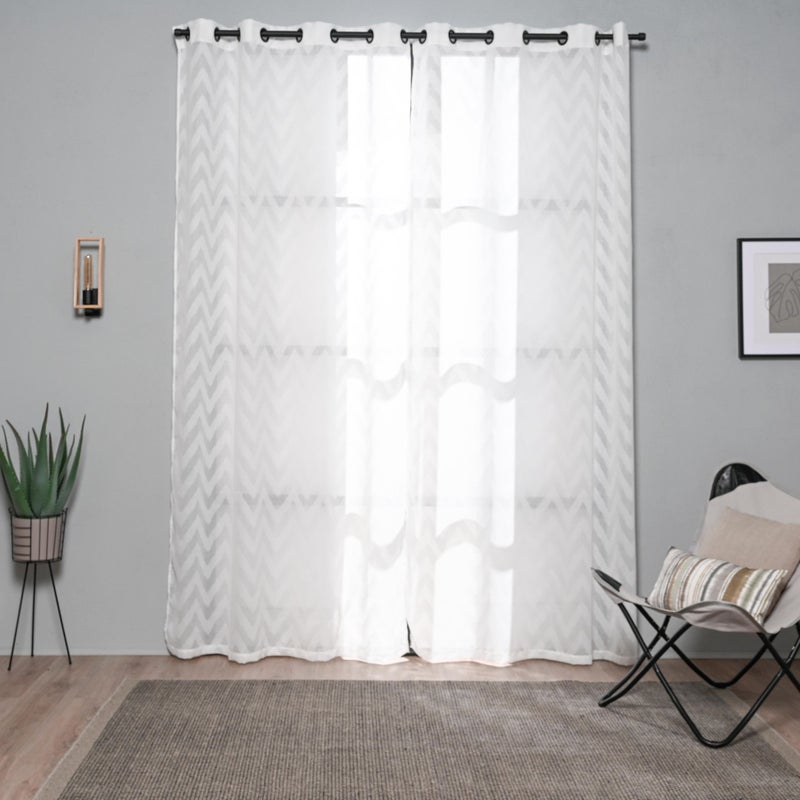 Zasłona z przelotkami Tucana 140x270cm biała