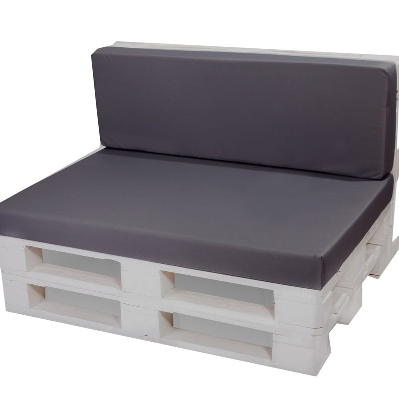 Poduszka ogrodowa na paletę 120x60x50cm poduszka na meble ogrodowe antracyt, poduszka na balkon taras, poducha ogrodowa na meble z palet