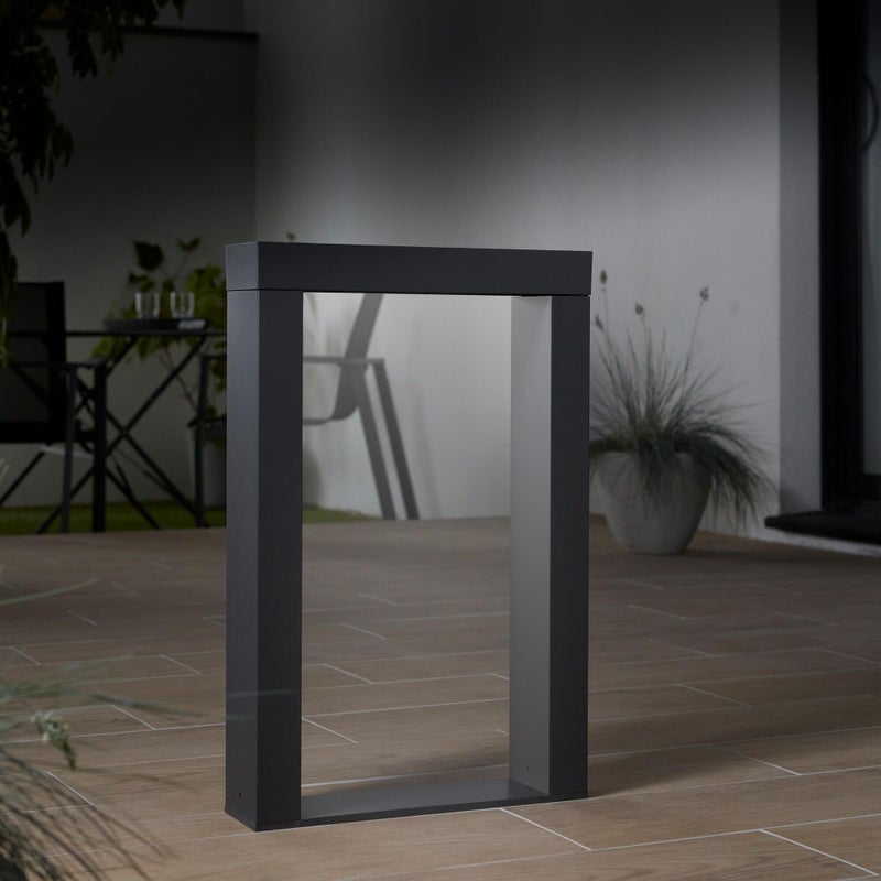 Słupek solarny i ładowalny Booster Ipanema 900 lumenów antracyt INSPIRE