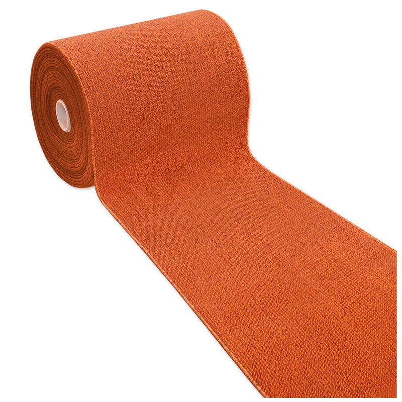 Dywan Kuchenny 57X180 cm Antypoślizgowa 100% Made in Italy Wejście Graniczy Zmywalny Jednolity Kolor Pomarańczowy