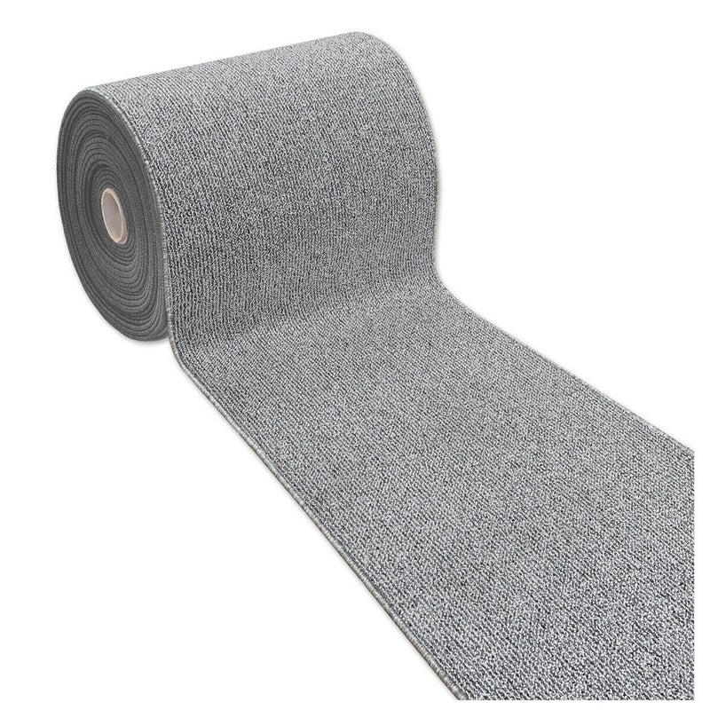Dywan Kuchenny 57X270 cm Antypoślizgowa 100% Made in Italy Wejście Graniczy Zmywalny Jednolity Kolor Szary