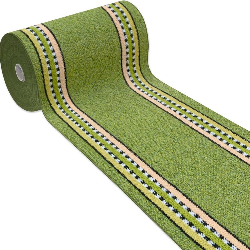 Dywan Kuchenny 57X135 cm Antypoślizgowa 100% Made in Italy Wejście Graniczy Zmywalny Zielony
