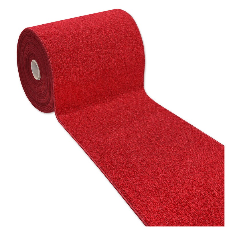 Dywan Kuchenny 57X180 cm Antypoślizgowa 100% Made in Italy Wejście Graniczy Zmywalny Jednolity Kolor Burgundowy