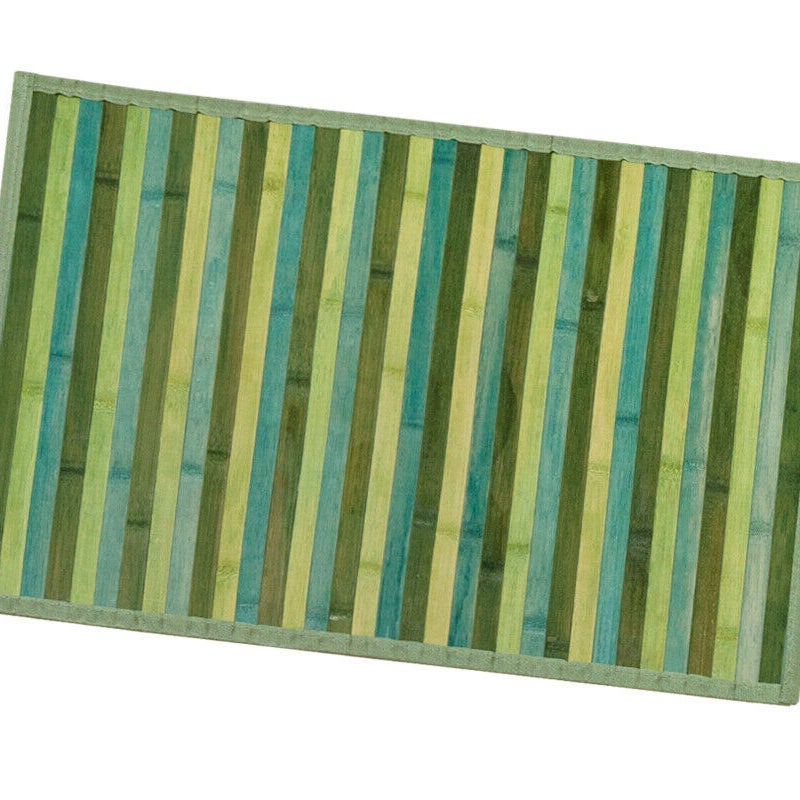 Dywan Bambusowy 50x95 cm Antypoślizgowa Prostokątny Obrus śniadaniowy Zielony