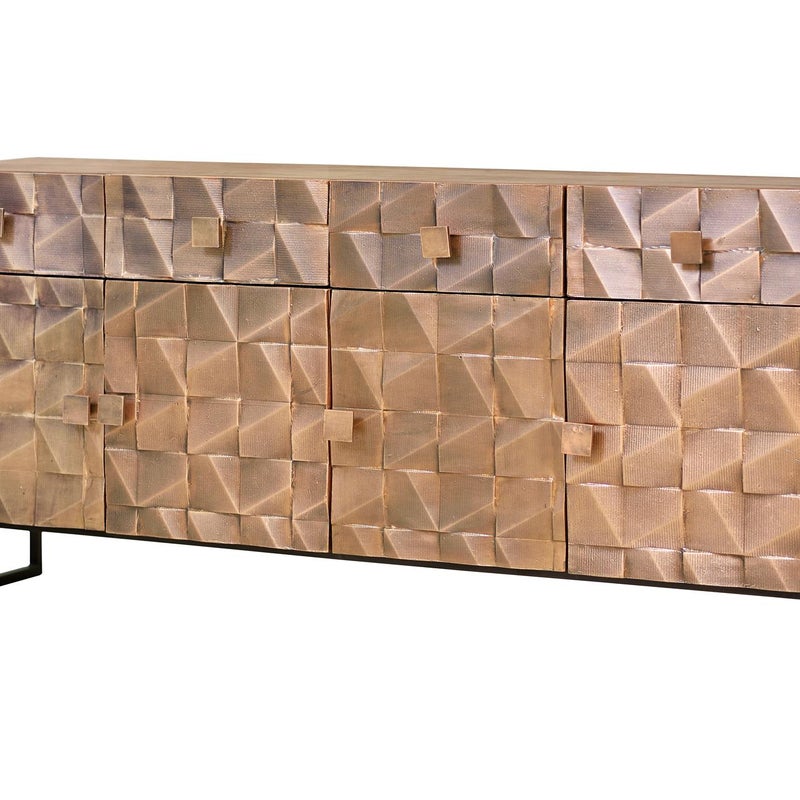 Bufet z drewna manguier i brązu brun foncé