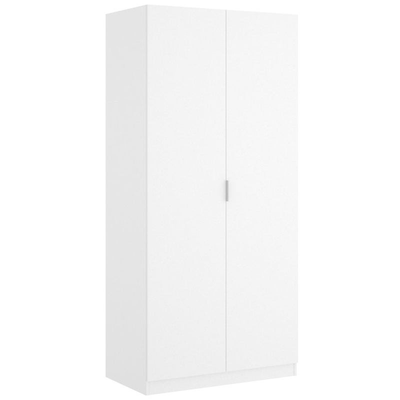 Szafa 2-drzwiowa - szer. 81 cm - Biały - LISTOWEL