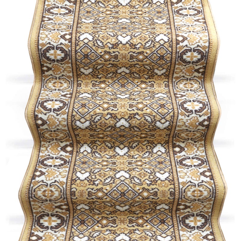 Biegacz Schodowy 67x260 cm 100% Made in Italy Burta Korytarz Kroki Beżowy