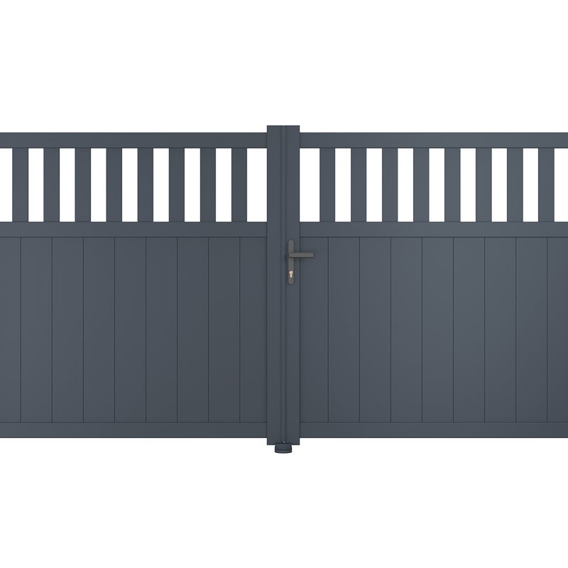 Aluminiowa brama skrzydłowa 3m SANTIS 300B160