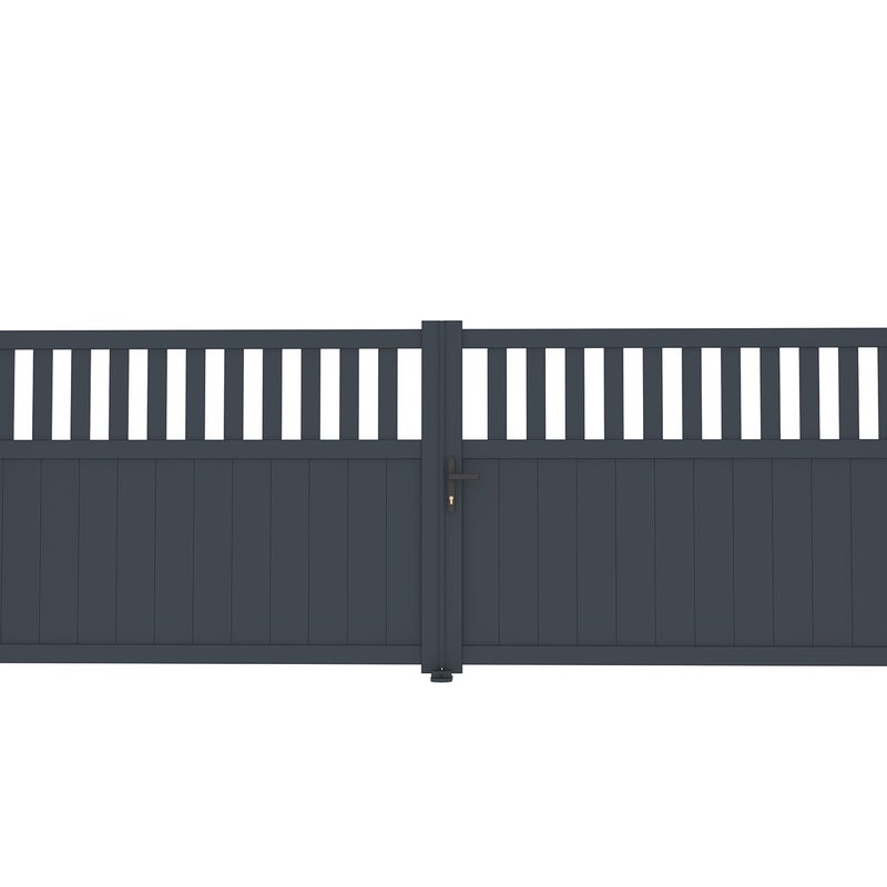 Brama aluminiowa skrzydłowa 4m SANTIS 400B140