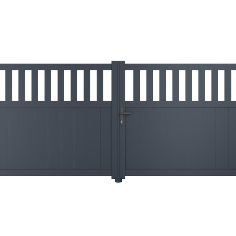 Brama aluminiowa skrzydłowa 3m SANTIS 300B140
