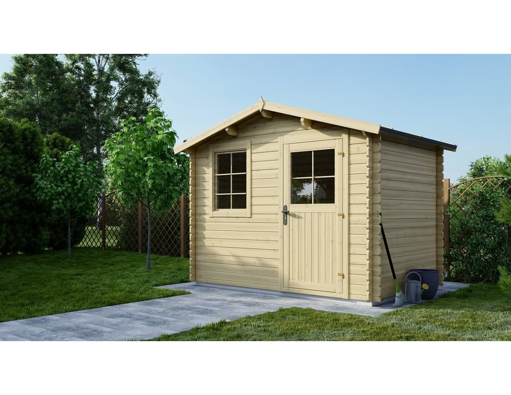 Domek ogrodowy ALTANKA 6 m2 - 3x2 m - 28 mm, drewniany, DOM472, 1szt.