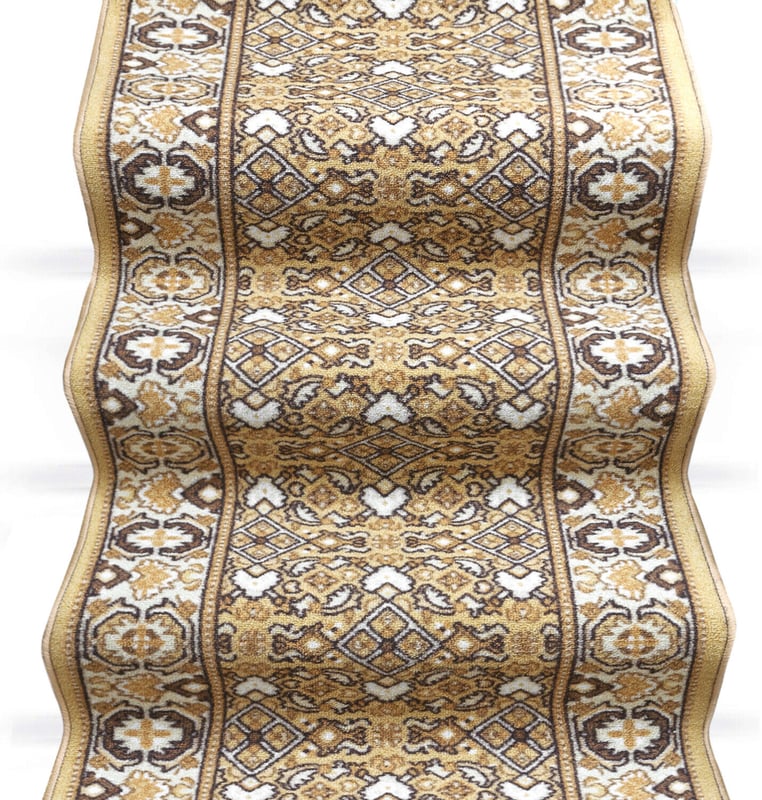 Biegacz Schodowy 67x280 cm 100% Made in Italy Burta Korytarz Kroki Beżowy
