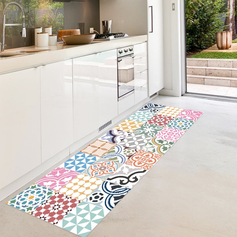 San_Tropez Dywan winylowy 66x100 cm - PVC antypoślizgowa, winylowa do kuchni lub salonu, zmywalna, styl hydrauliczny