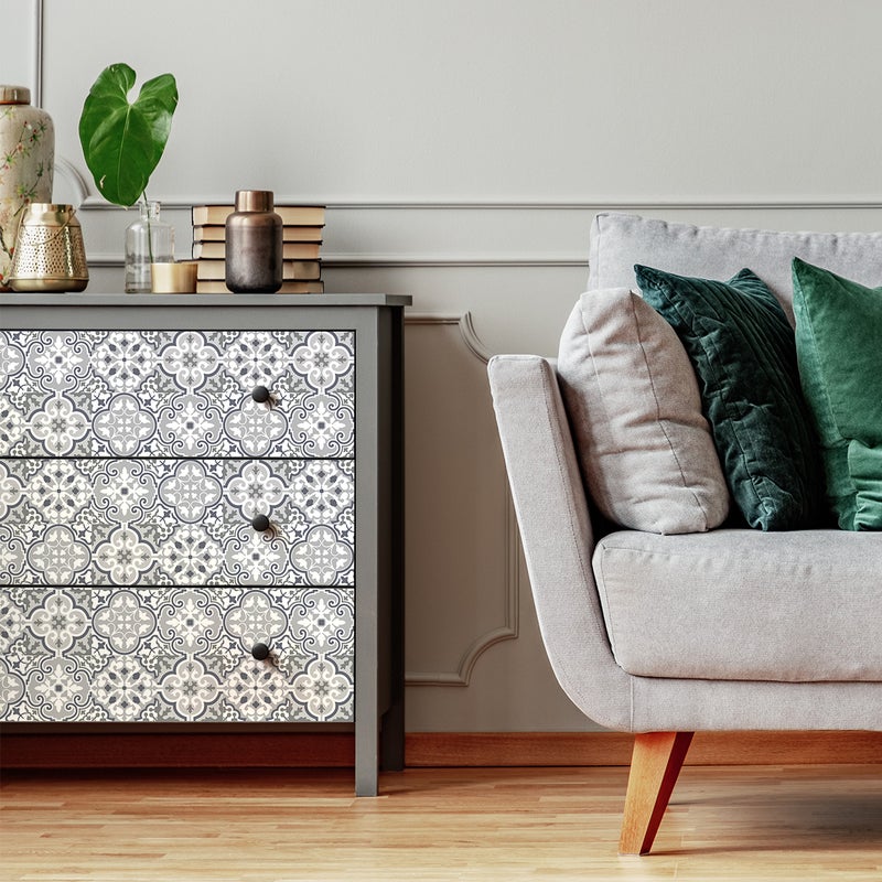 Naklejka tablicowa kredowa – ścieralna naklejka ścienna – KWIATEK – 60x40cm