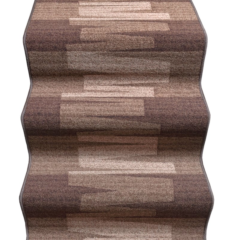 Biegacz Schodowy 67x800 cm 100% Made in Italy Burta Korytarz Kroki Efekt Barokowy Brązowy