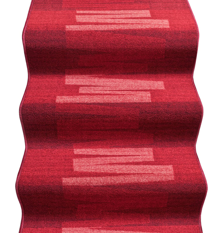 Biegacz Schodowy 67x300 cm 100% Made in Italy Burta Korytarz Kroki Efekt Barokowy Burgundowy