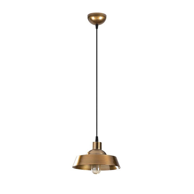 Lampa sufitowa Harvey retro vintage w kolorze czarnym i starego złota z regulowaną wysokością ø22 cm