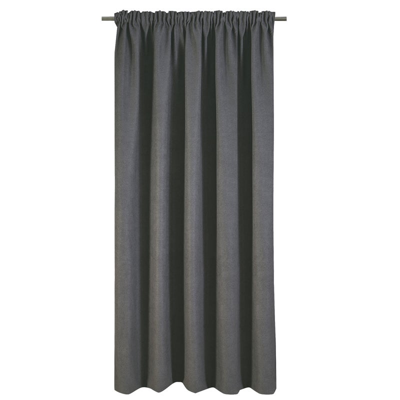 INSPIRE - RAGNAR zasłona termiczna zaciemniająca - efekt szarego aksamitu - szer. 200 x wys. 280 cm - poliester