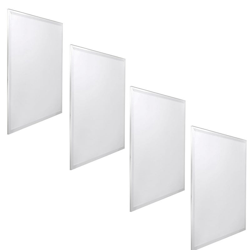 Opakowanie x4 panele LED, 60x60cm, 48W, barwa neutralna biała 4200K, 3900 lm, biała ramka, do montażu wpuszczanego w sufitach podwieszanych