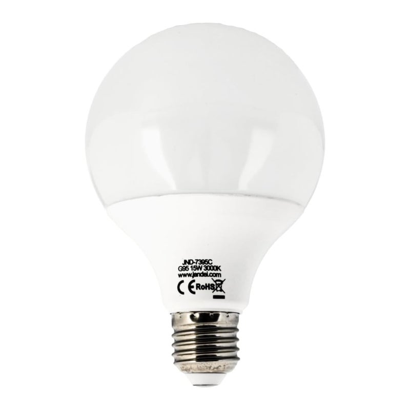 Żarówka kulista LED 270º, gwint G95 E27, 15W 1700 lumenów, ciepłe białe światło 3000K