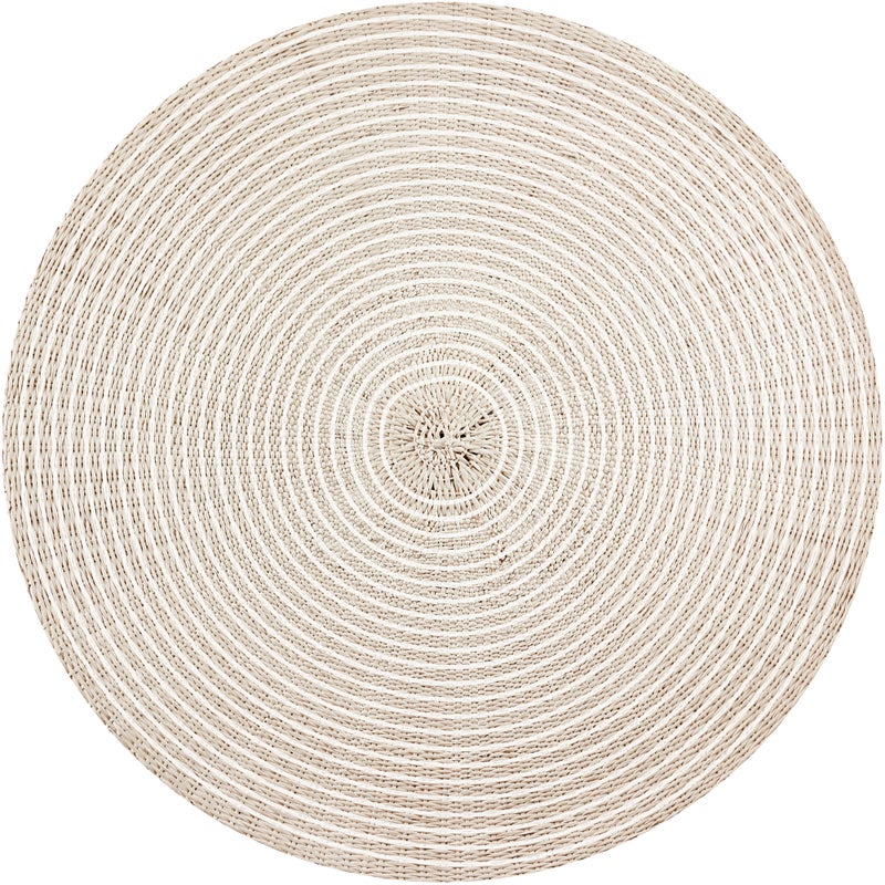 Mata winylowa Bangkok A [średnica] 200 cm - PVC antypoślizgowa, gładka mata winylowa do kuchni lub salonu, zmywalna