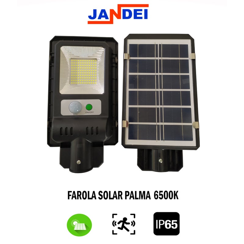 Solarna lampa uliczna PALMA compact 120 LED 6500K z czujnikiem ruchu zintegrowany panel słoneczny 2000mAh bateria litowa