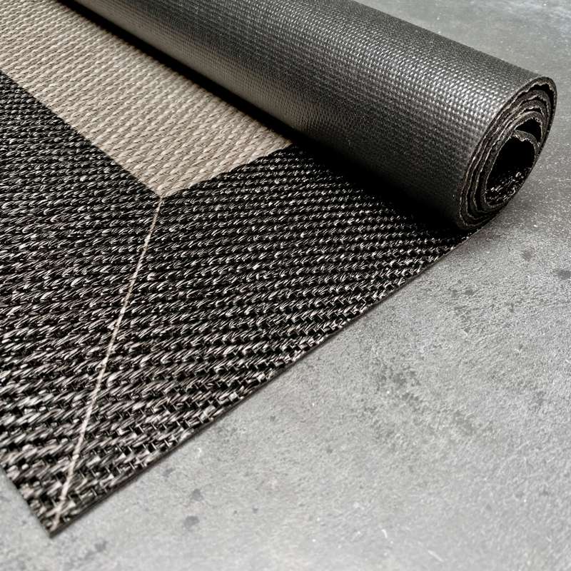 Dywan winylowy Premium, dywan PVC antypoślizgowy, do użytku wewnętrznego i zewnętrznego, Jasny Szary, 140 x 200 cm