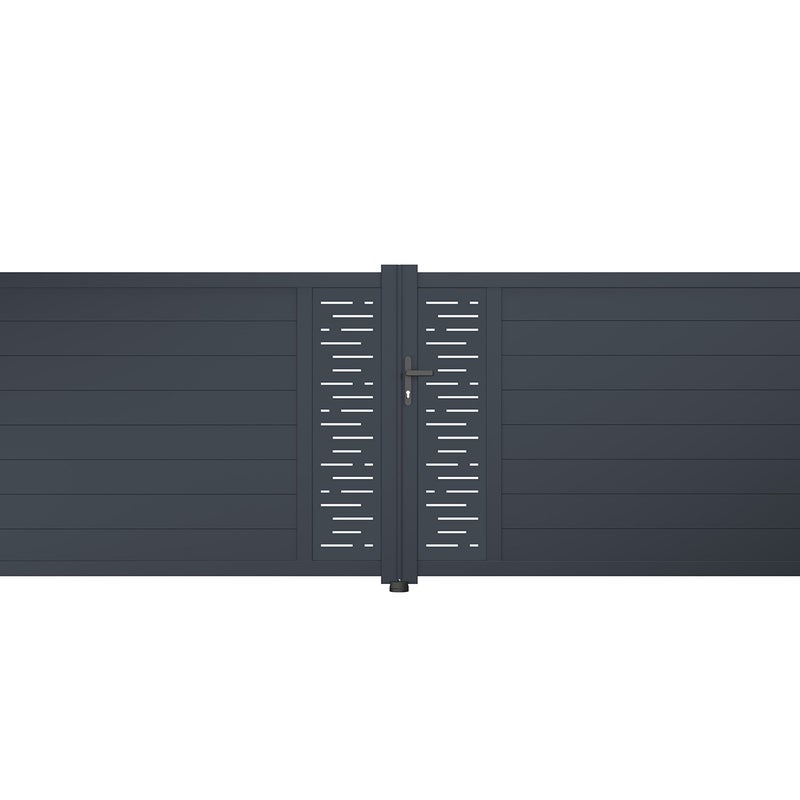 CASANOOV BRAMA aluminiowa dwuskrzydłowa 4m ARLBERG 400B140 Szara