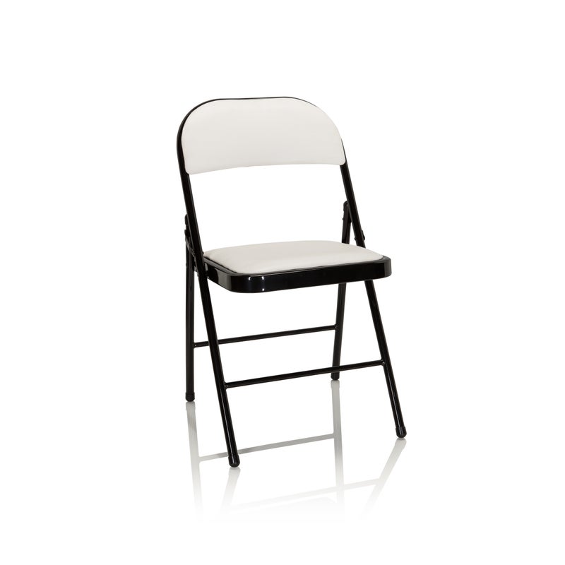 Krzesło składane TUDELA Biały hjh OFFICE