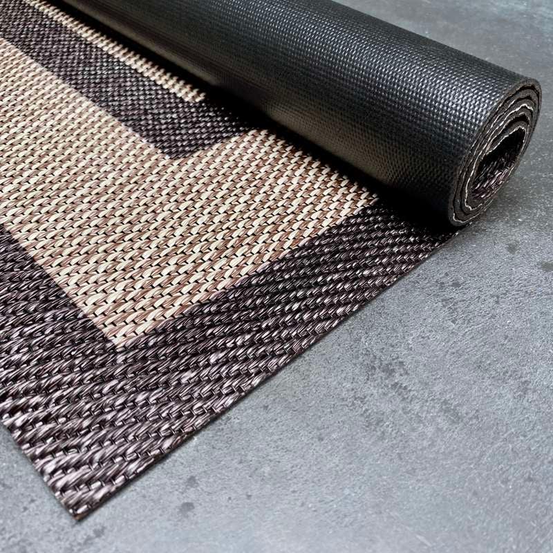 Winylowy dywan Premium, alfombra PVC antypoślizgowy, do użytku wewnętrznego i zewnętrznego Prostokąty Brązowy, 160 x 230 cm