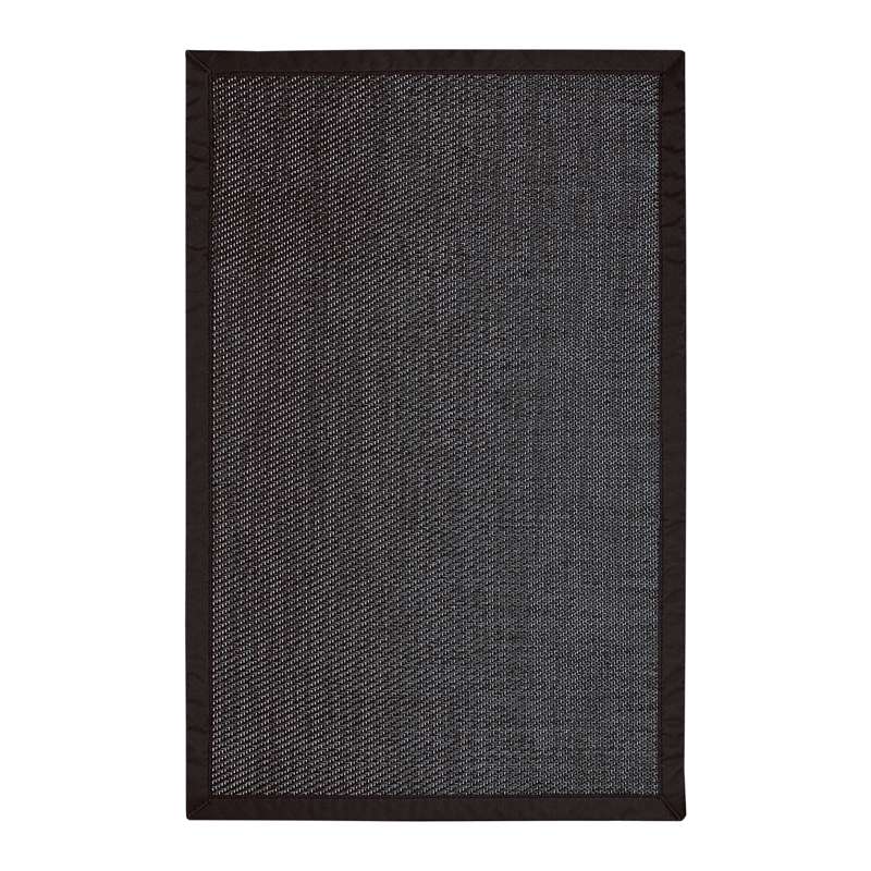 Winylowy dywan Premium z lamówką, alfombra de PVC antypoślizgowy i odporny Czarny, 120 x 180 cm
