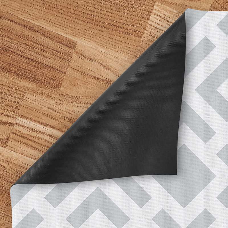 Winylowy dywan Premium, alfombra PVC antypoślizgowy, do użytku wewnętrznego i zewnętrznego Geometryczny Szary, 60 x 90 cm