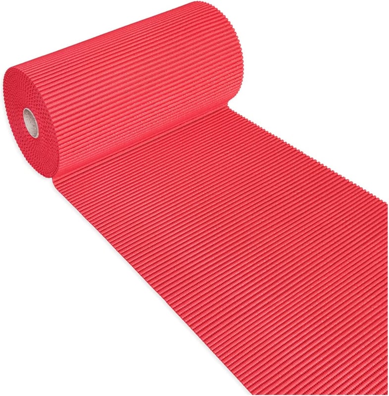Gumowy Dywan 15 Metrów Antypoślizgowa 100% Made In Italy Miękki Przy Basenie Czerwony