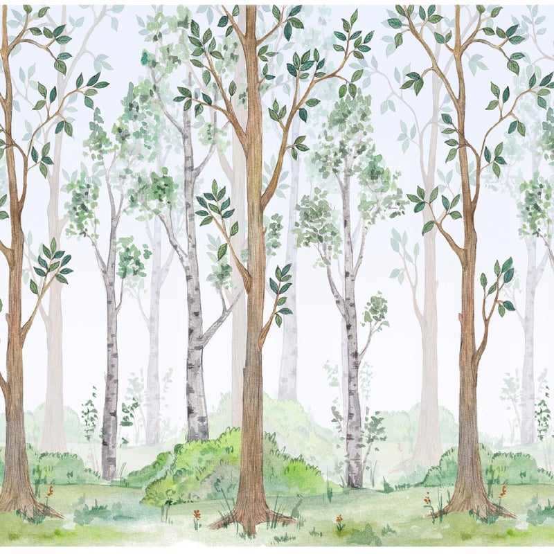 Fototapeta Dla Dzieci Dziewczynki Chłopca Las Drzewa 312x219 cm Tapeta Do Pokoju Dziecęcego Na Flizelinie