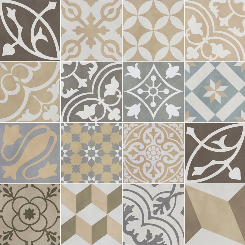 Dywan winylowy antique sepia 66x100 cm - antypoślizgowy PVC, winylowy do kuchni lub salonu, zmywalny, styl hydrauliczny