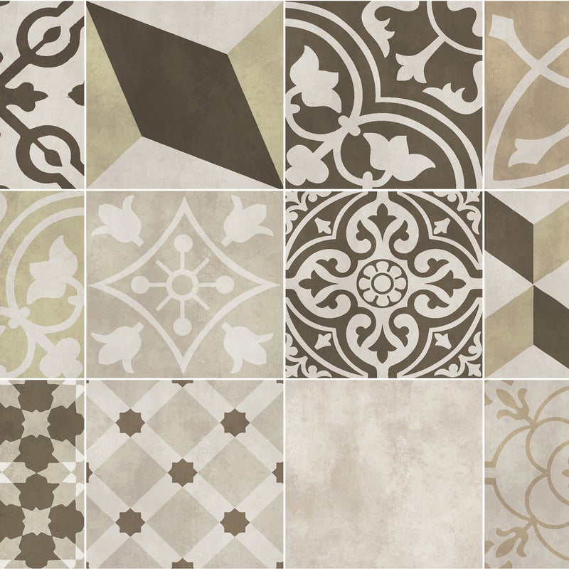 Miguel vinyl sepia 50x140 cm - PVC antypoślizgowy, winylowy dywanik do kuchni lub salonu, zmywalny, wodoodporny, wodoodporny styl